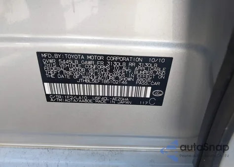 2011 Lexus Ls 460 z USA, uszkodzony, nr VIN JTHBL5EF1B5102146